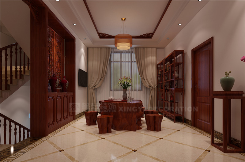 扶綏馬場(chǎng)別墅400平休閑區(qū)裝修效果圖