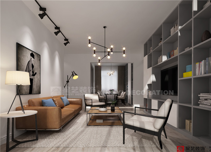 榮和千千樹(shù)109平客廳裝修效果圖