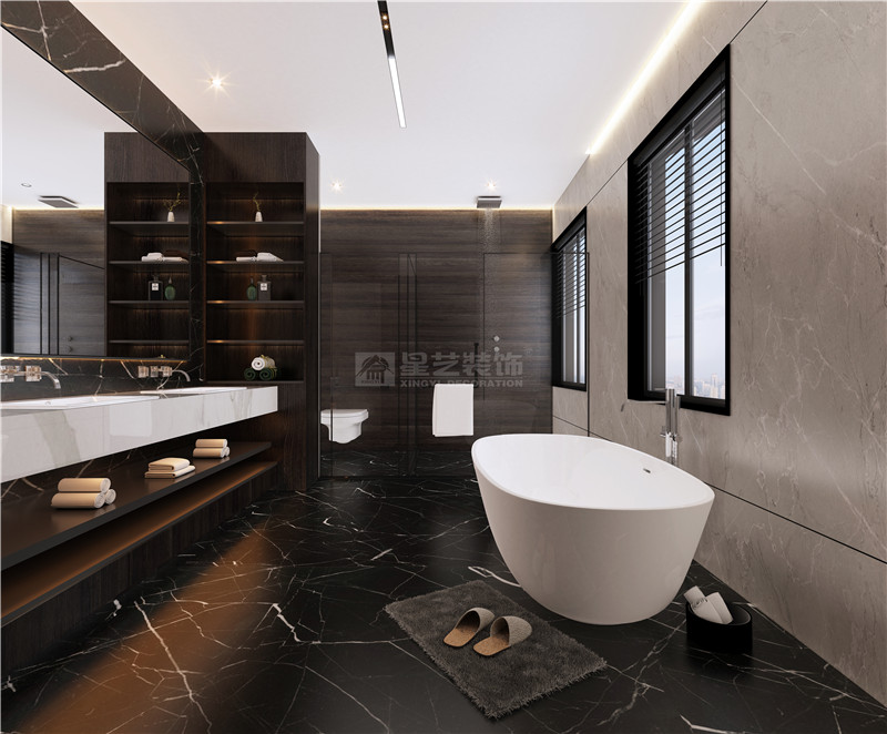 萬(wàn)達(dá)公館 300平衛(wèi)生間裝修效果圖