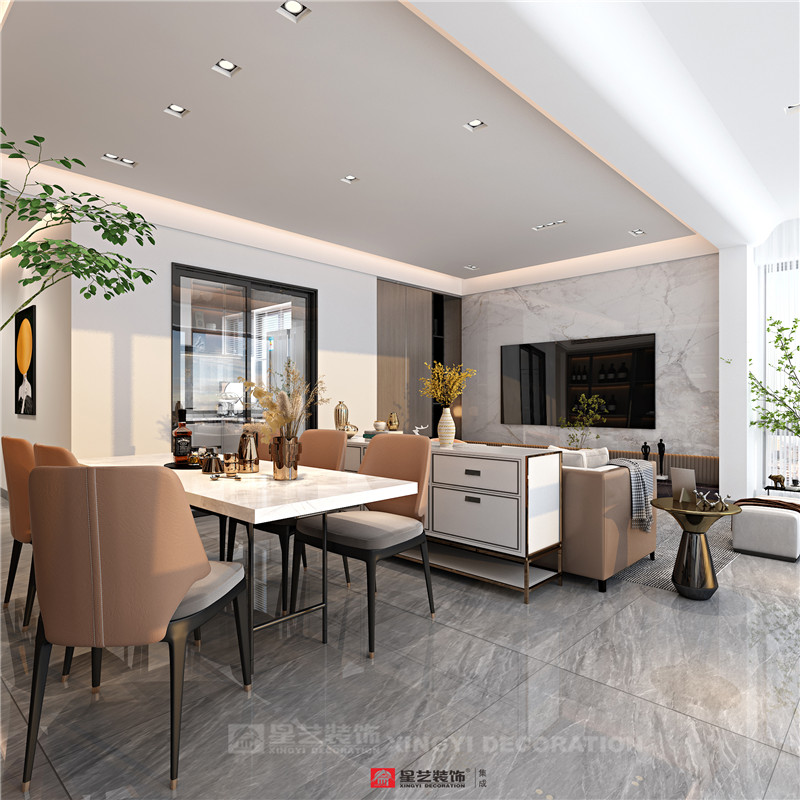 唐樾青山220平餐廳裝修效果圖