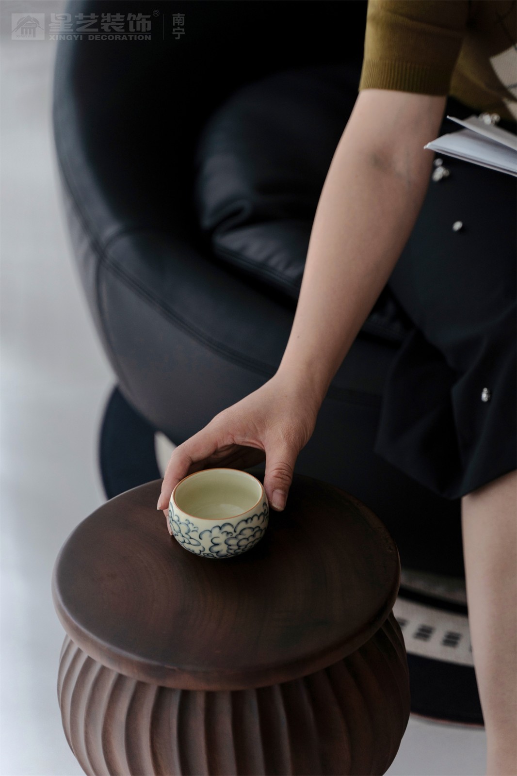 華潤西園潤府143平意式輕奢陽臺裝修完工實景圖