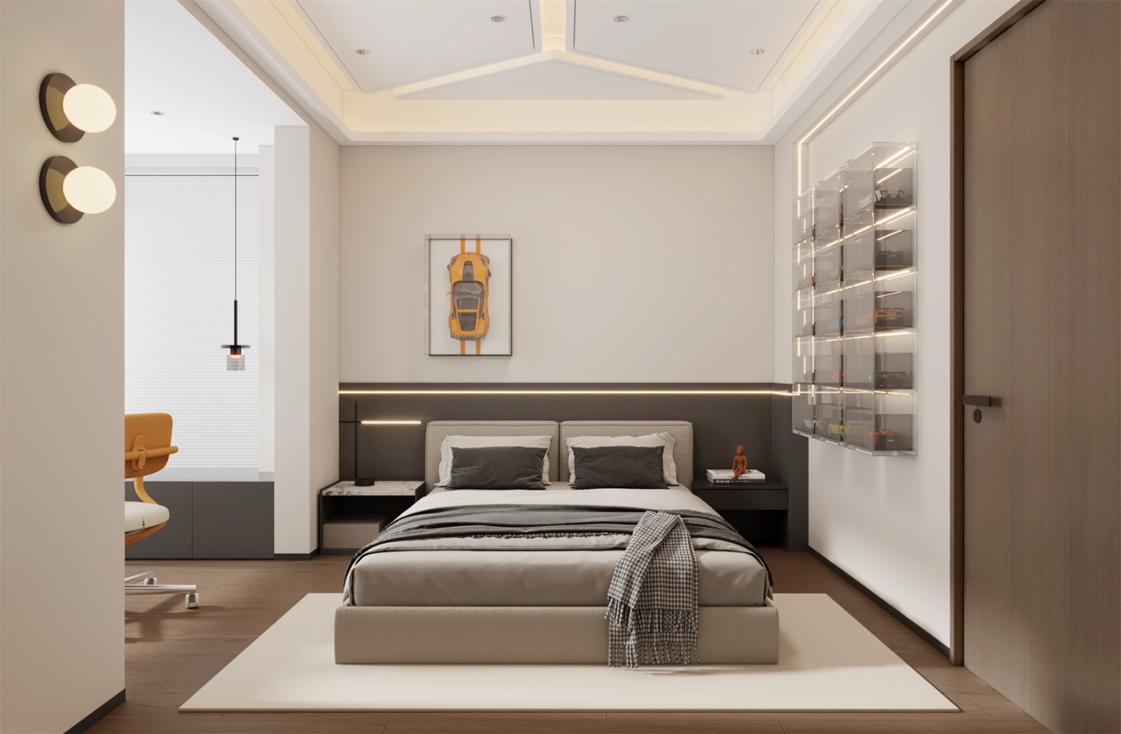 冠江墅143平意式輕奢兒童房裝修效果圖