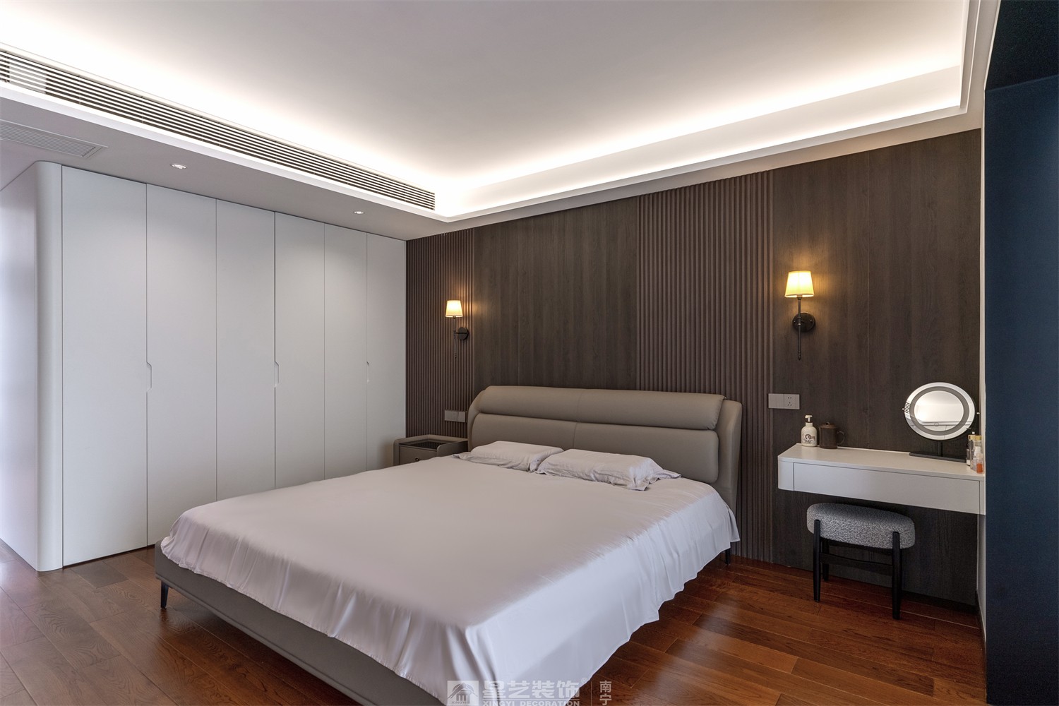 建發(fā)五象印月300平現(xiàn)代輕奢臥室裝修效果圖